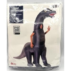 Giant Diplodocus Inflatable Costume Child One Size Kids Blow Up Dinosaur New NIP